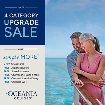 Oceania Cruises | The 4-Category Upgrade Sale